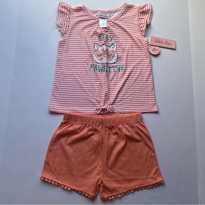 NWT Little Lass Girls 2 Piece Set